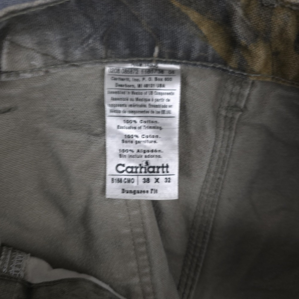 Carhartt Camo Carpenter Pants Mens 38x32 (Fits 35x31) Realtree Hardwoods B158 CM - Picture 13 of 14
